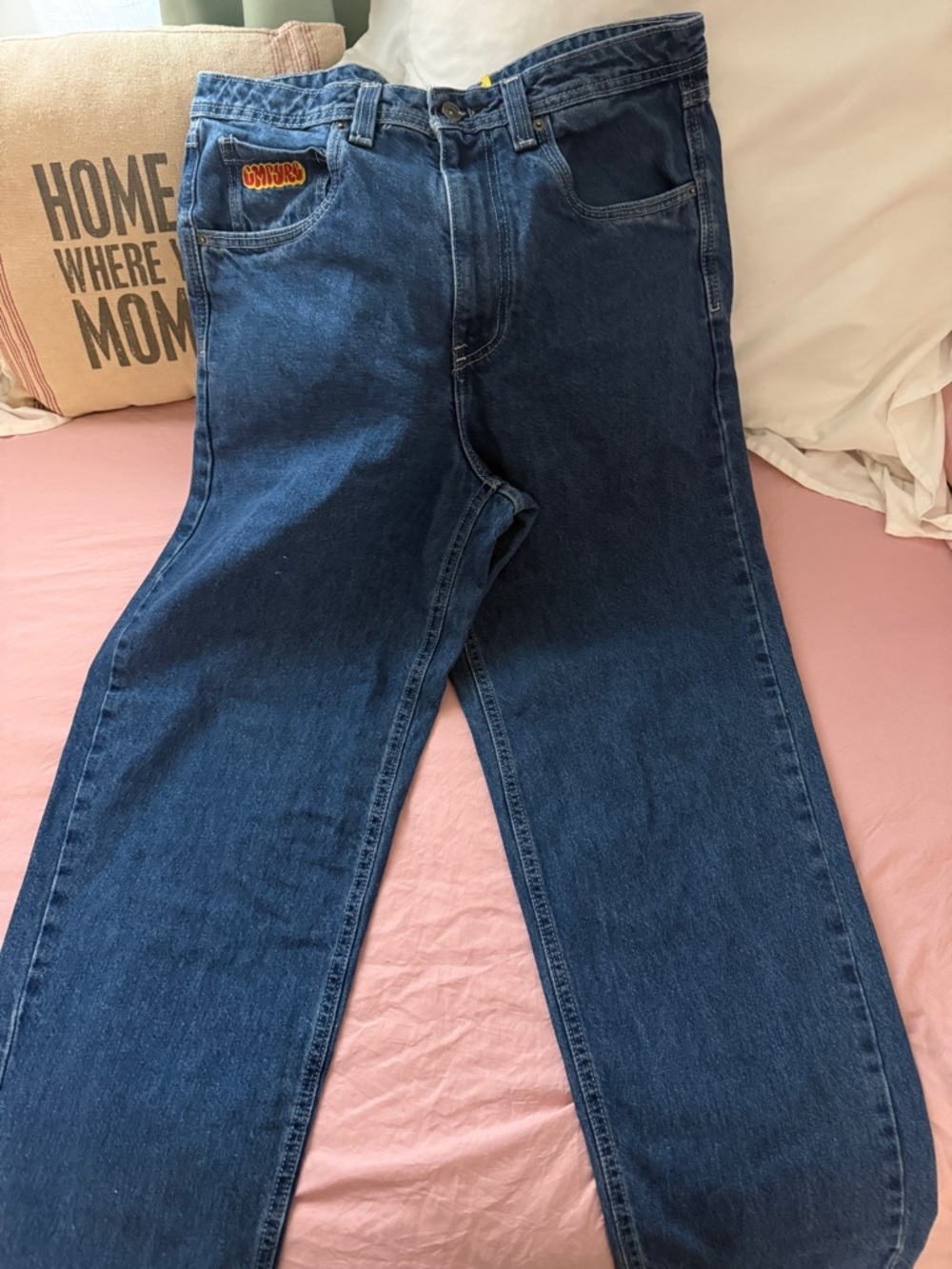 Empyre Men's Relaxed Dark Blue Denim Jeans